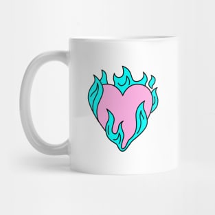 Heart in flame Mug